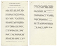 Unpublished Draft From Winston Churchills Memoir, The Second World War -- Churchill Recounts an Entertaining Story From the Quebec Conference Regarding Mountbatten Shooting at a Block of Pykrete
